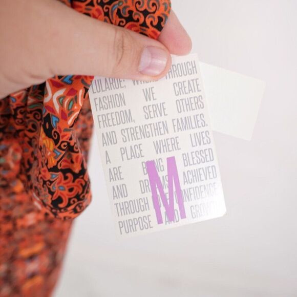 NEW LuLaRoe Irma Loose Orange Tunic Top Long Shirt Tail Top‎ Medium Boat - Picture 4 of 9